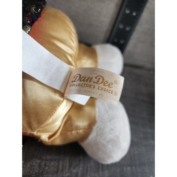 2015 WalMART CHRISTMAS Snowflake TEDDY BEAR White Girl 13" Red/black Dress - Picture 8 of 9